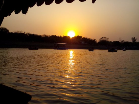 sunset of the Sukhna Lake- the city beautiful Chandigarh