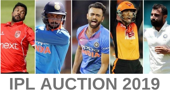 IPL AUCTION 2019