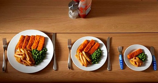 Serve yourself smaller portions to lose weight
