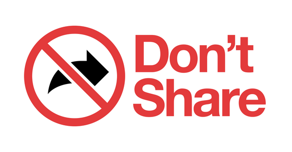 Coronavirus - Don't share