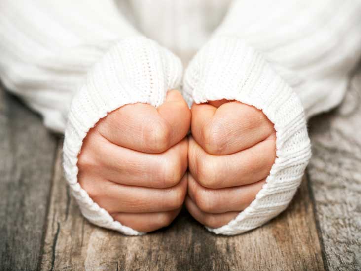 cold hands - weak immune system